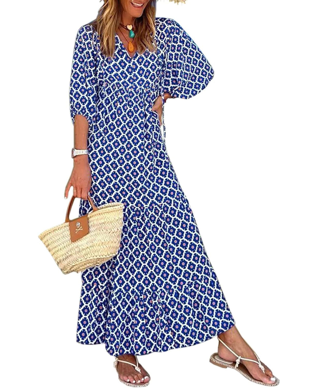 Floral Maxi Dress for Women | Boho Style Long Dress