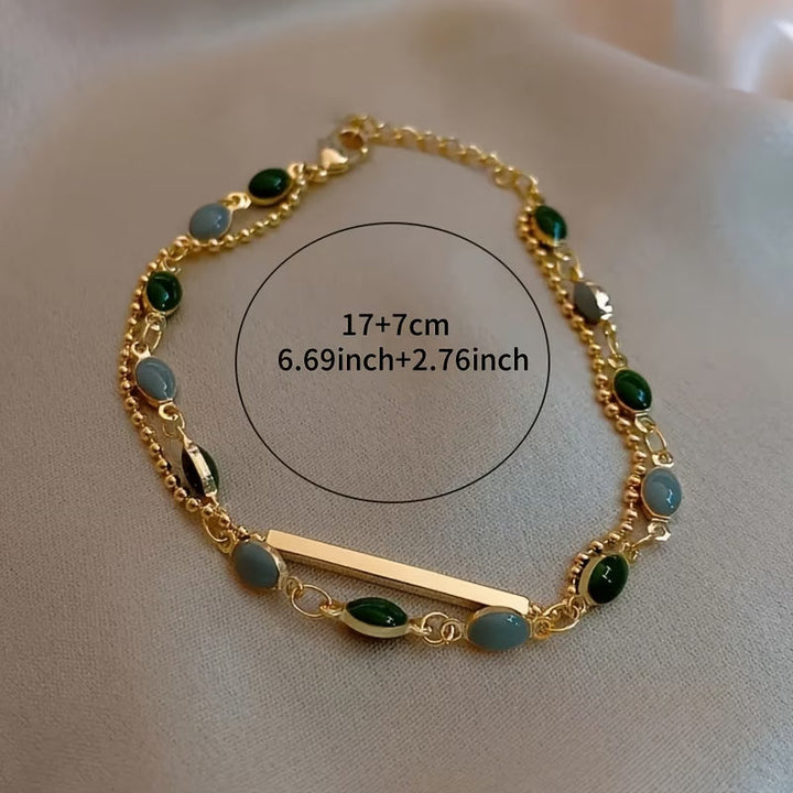 Gold Duo Bracelet Set - Delicate Layered Stacking Bracelets