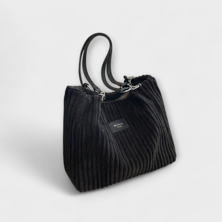 Soft Corduroy Shoulder Bag for Women - Everyday Crossbody Purse