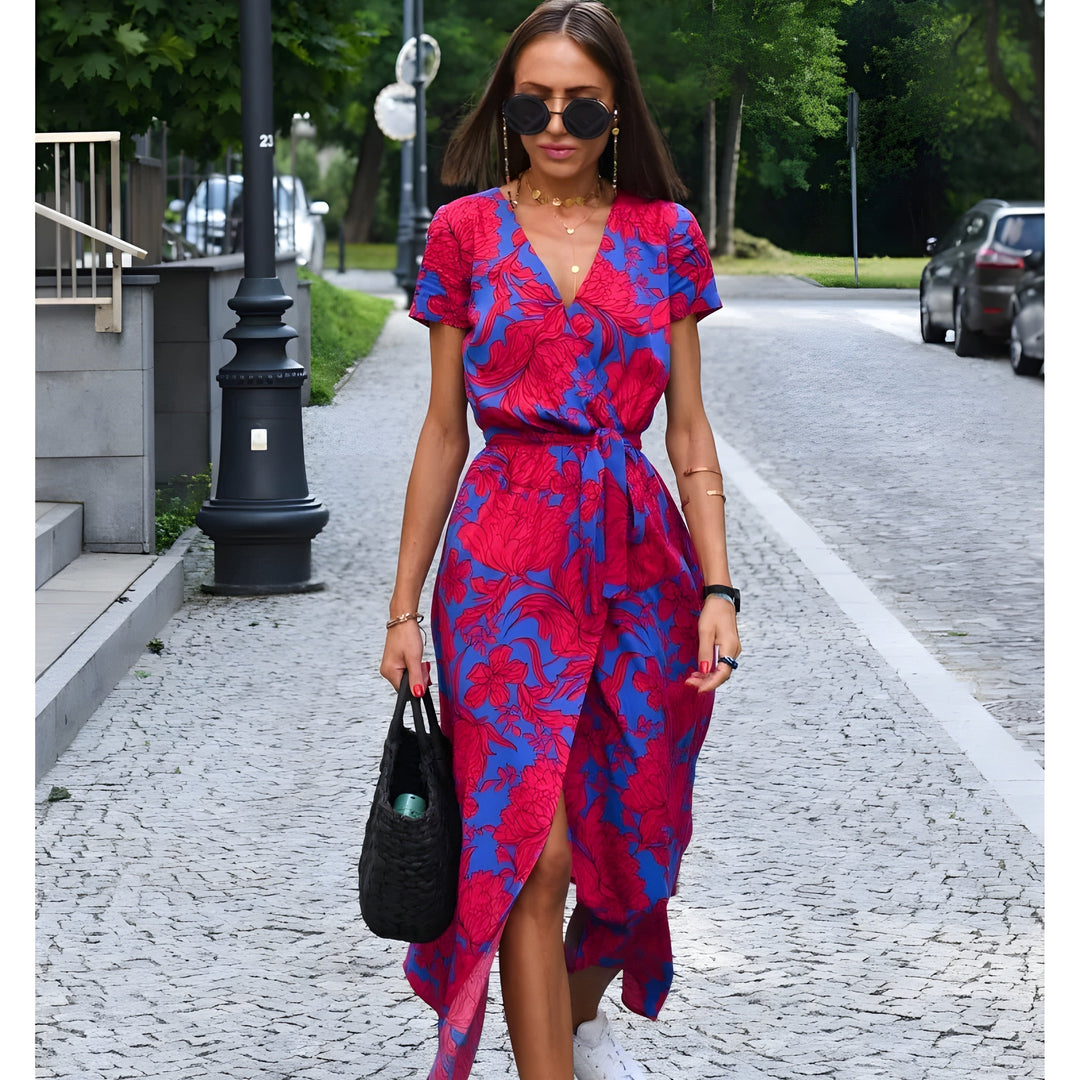 Wrap Dress for Women - Flattering Summer Dress with Feminine Fit