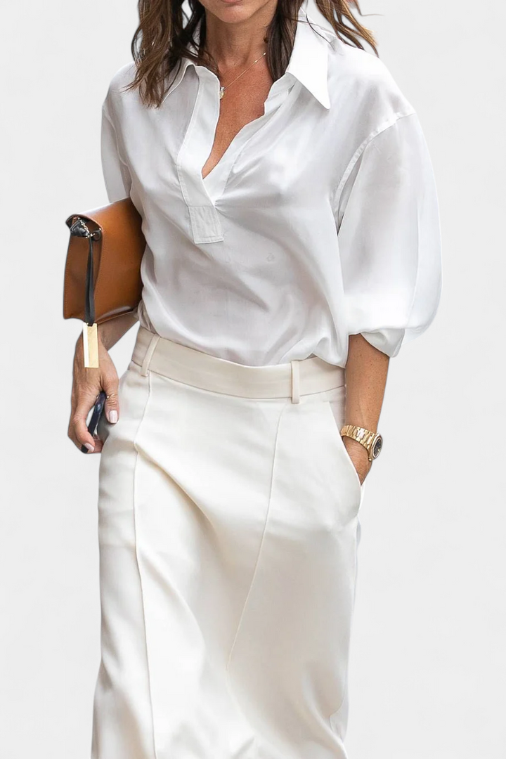 H-Line Minimalist Skirt for Women - Classic Solid Color