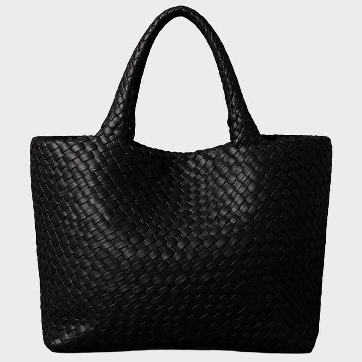 Handwoven Leather Tote Bag - Spacious Everyday Carryall
