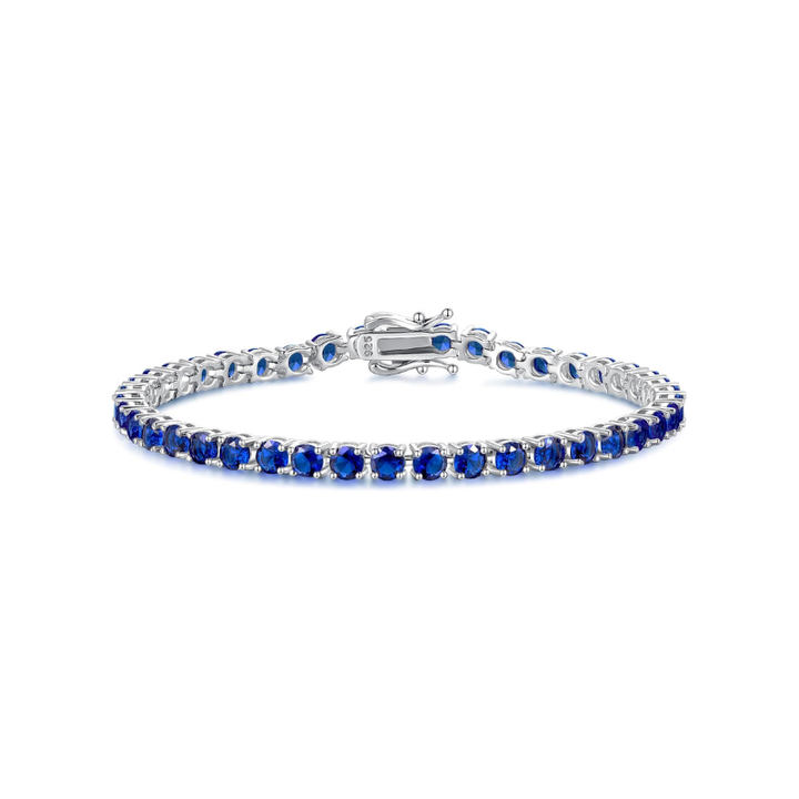 Sapphire Tennis Bracelet in White Gold | Classic Gemstone Jewelry
