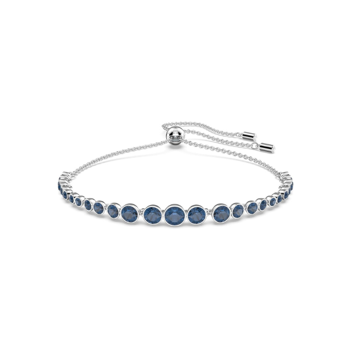 Sapphire Tennis Bracelet White Gold Round Cut Classic