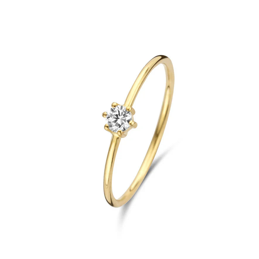 White Gold Ring - Abella Maris Elegant Statement Ring