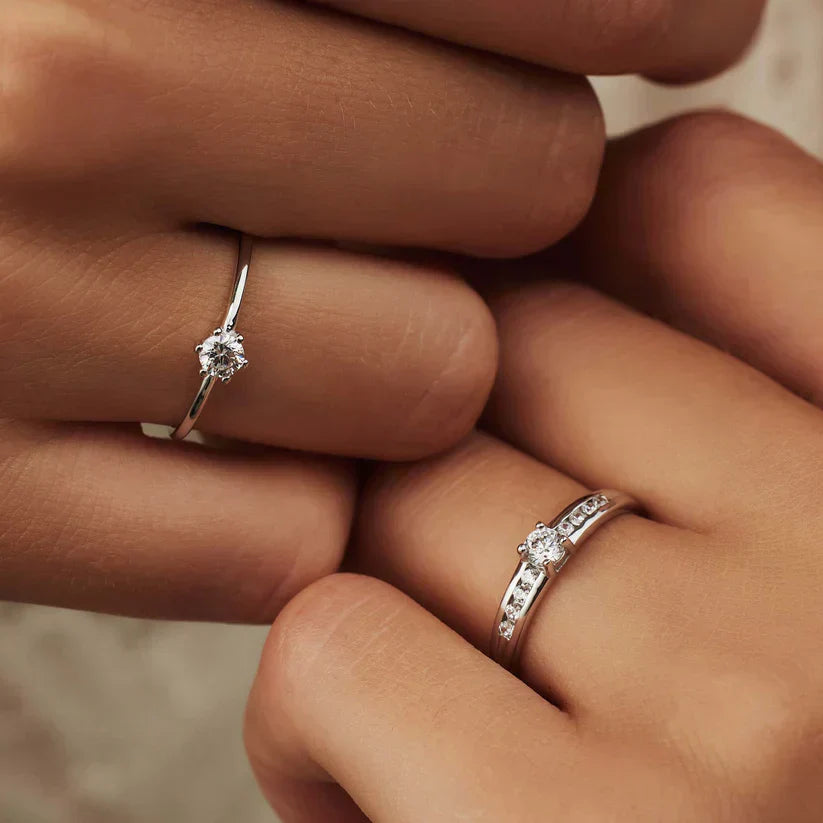 White Gold Ring - Abella Maris Elegant Statement Ring
