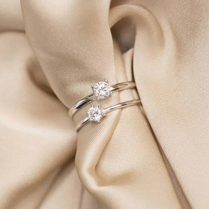 White Gold Ring - Abella Maris Elegant Statement Ring
