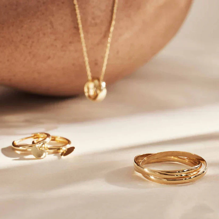 Gold Stacking Ring - Delicate Léna Trielle Band