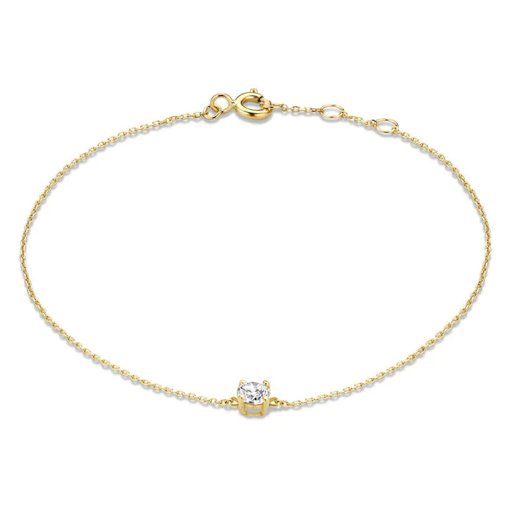 Moissanite Gold Bracelet | Delicate Everyday Jewelry for Women