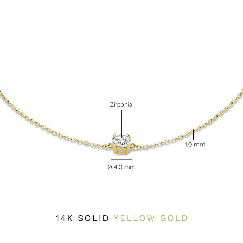 Moissanite Gold Bracelet | Delicate Everyday Jewelry for Women