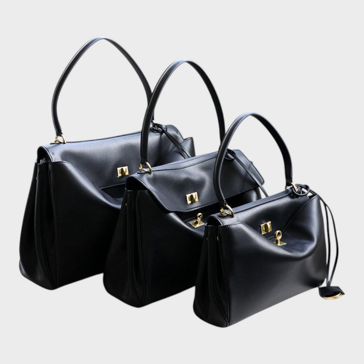 Leather Handbag Women - Minimalist Soft Genuine Leather Shoulder Bag