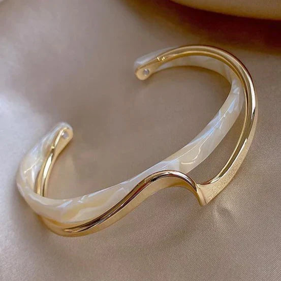 Opal Bracelet Gold | Delicate Gemstone Bangle for Women
