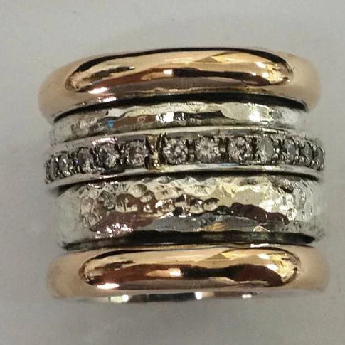 Gold Layered Ring | Thick Statement Band in Yellow Gold