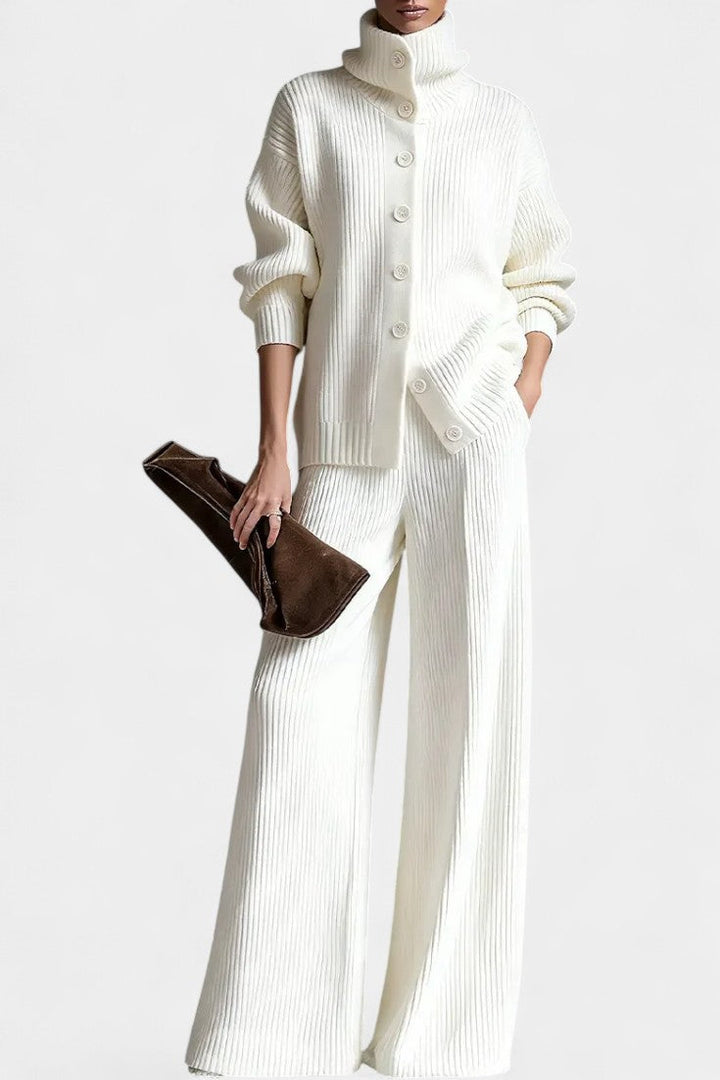 Cardigan and Pants Set for Women - Cozy Lounge Outfit