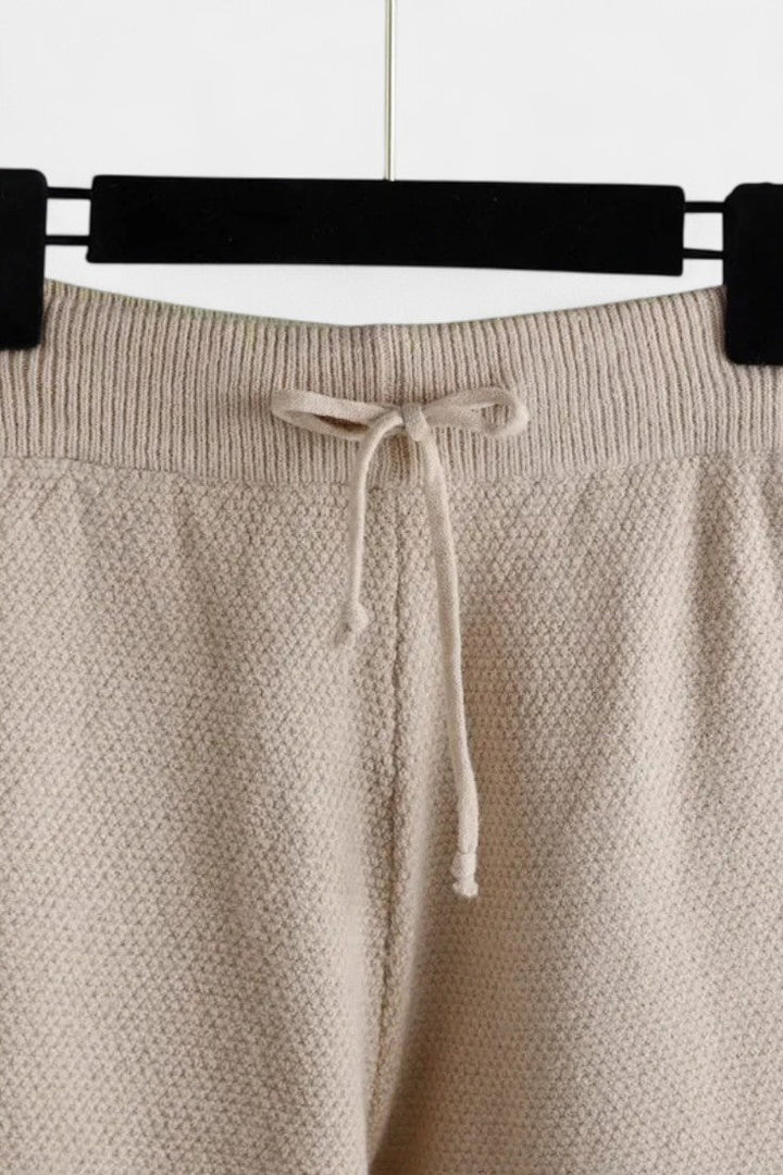 Knit Lounge Set for Women - Relaxed Two Piece Sweater and Pants