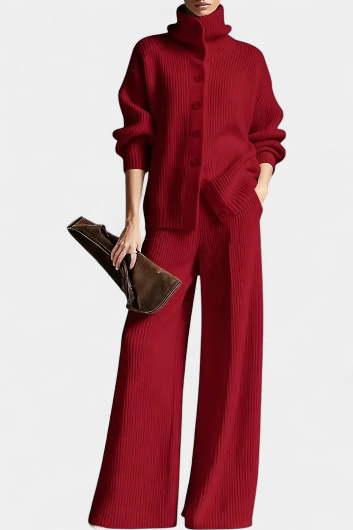 Cardigan and Pants Set for Women - Cozy Lounge Outfit