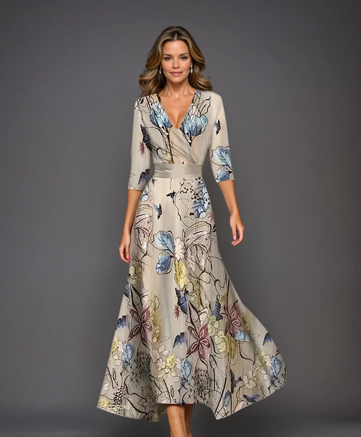 Floral Print Dress for Women - Chic A-Line Silhouette