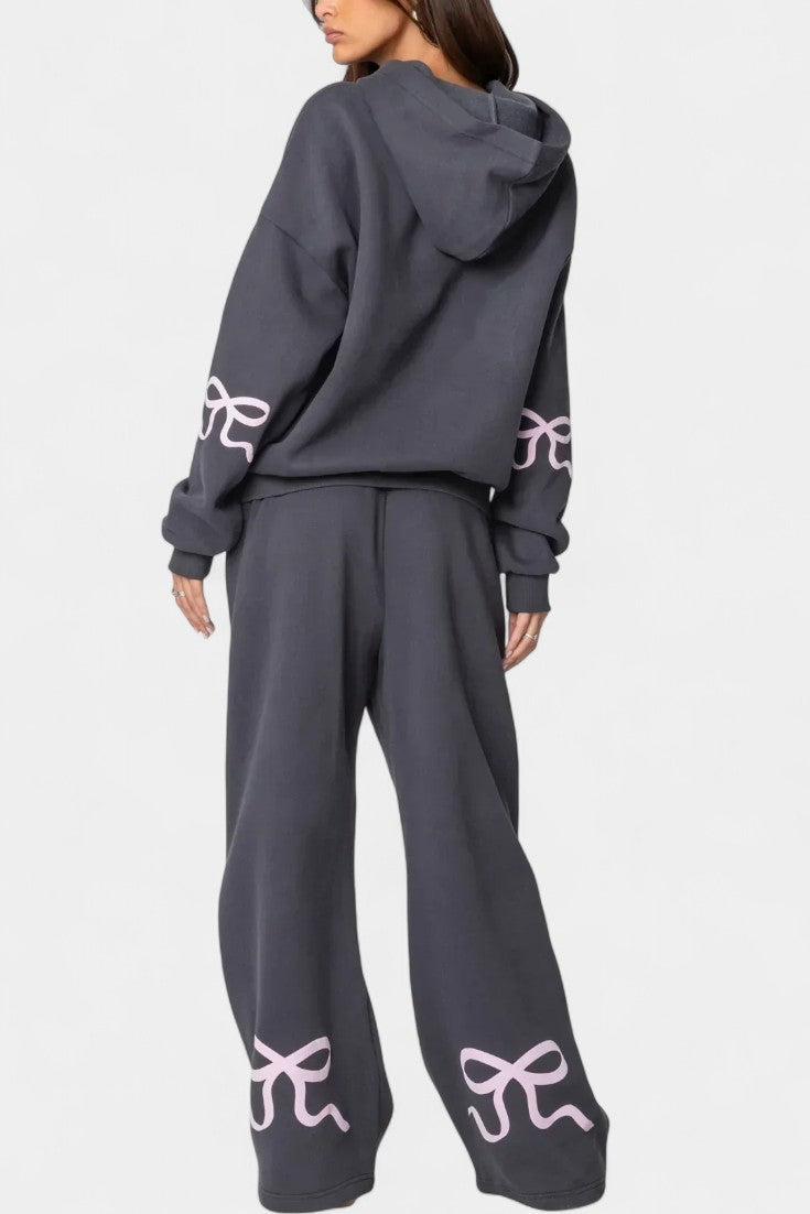 Relaxed Hoodie and Trouser Set for Women - Comfortable Lounge Wear