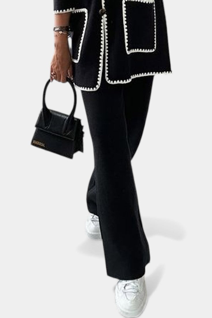 Tailored Jacket and Pants Set - Classic Two Piece Outfit