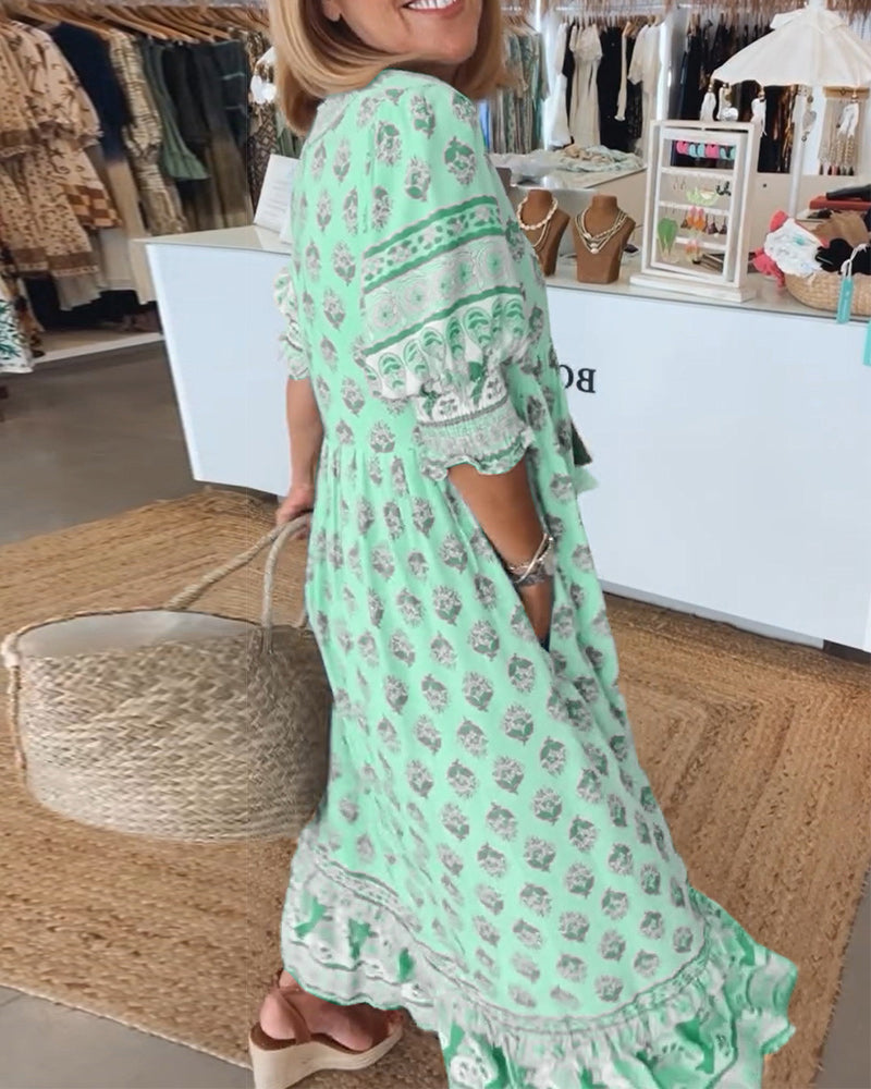 Bohemian Dress for Women - Timeless Casual Maxi Dress