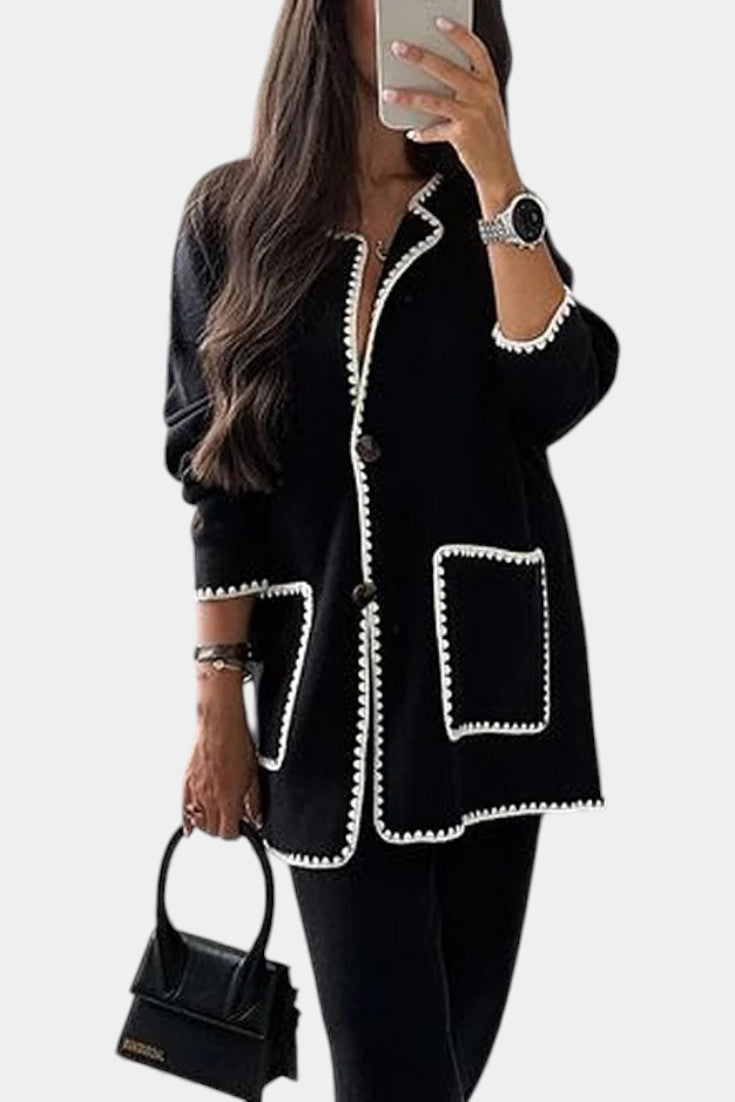 Tailored Jacket and Pants Set - Classic Two Piece Outfit