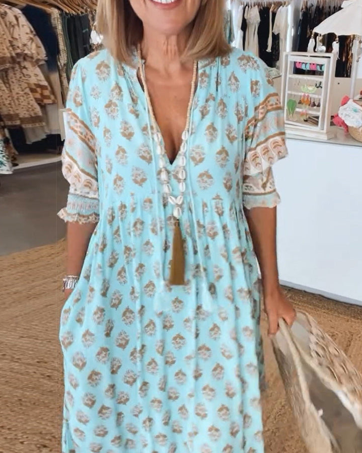 Bohemian Dress for Women - Timeless Casual Maxi Dress