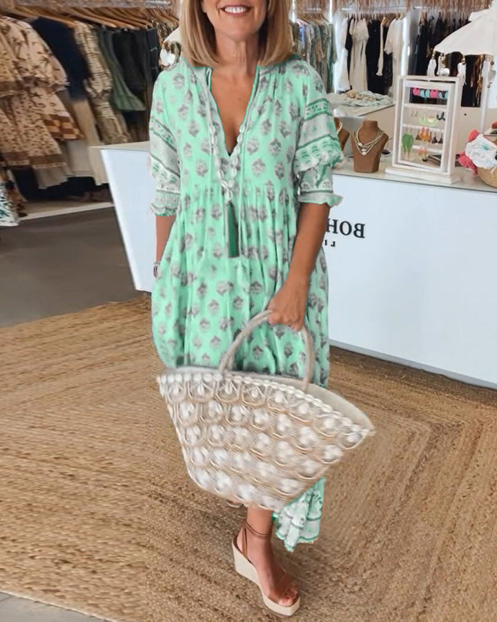 Bohemian Dress for Women - Timeless Casual Maxi Dress