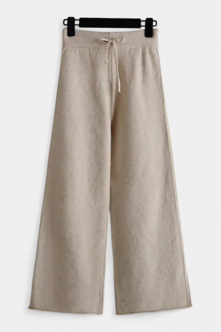 Knit Lounge Set for Women - Relaxed Two Piece Sweater and Pants