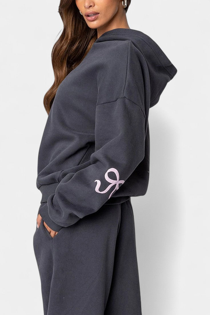 Relaxed Hoodie and Trouser Set for Women - Comfortable Lounge Wear
