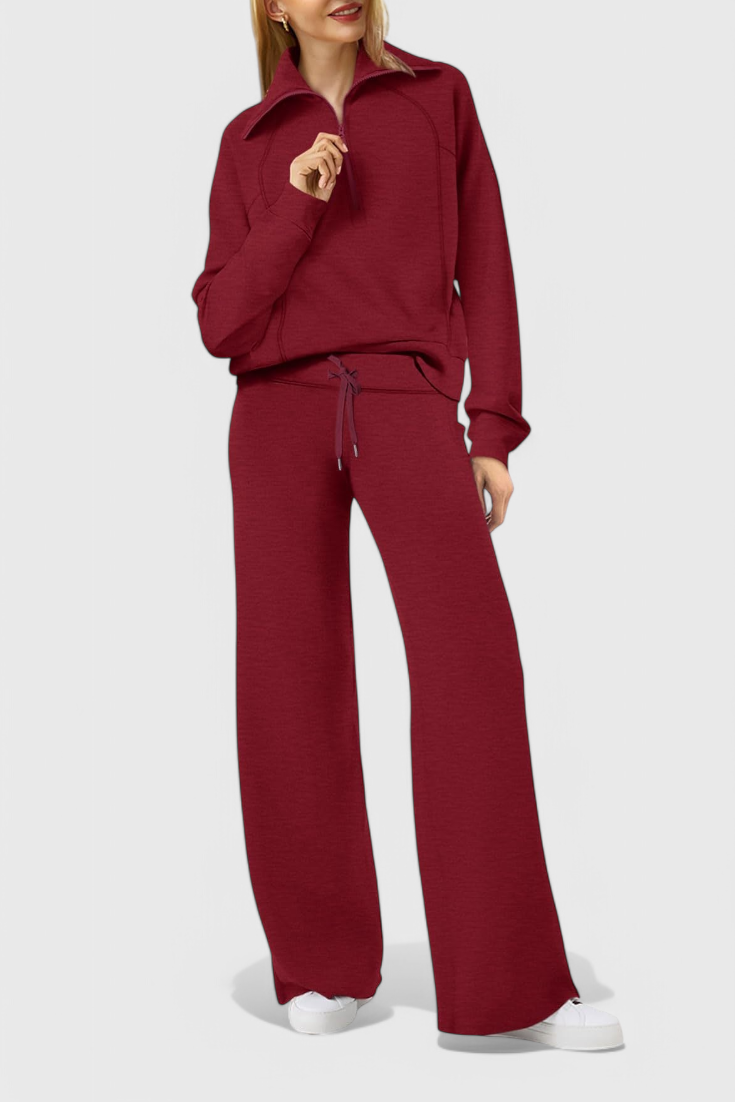 Two Piece Outfit Set Lightweight Casual Lounge Wear for Women