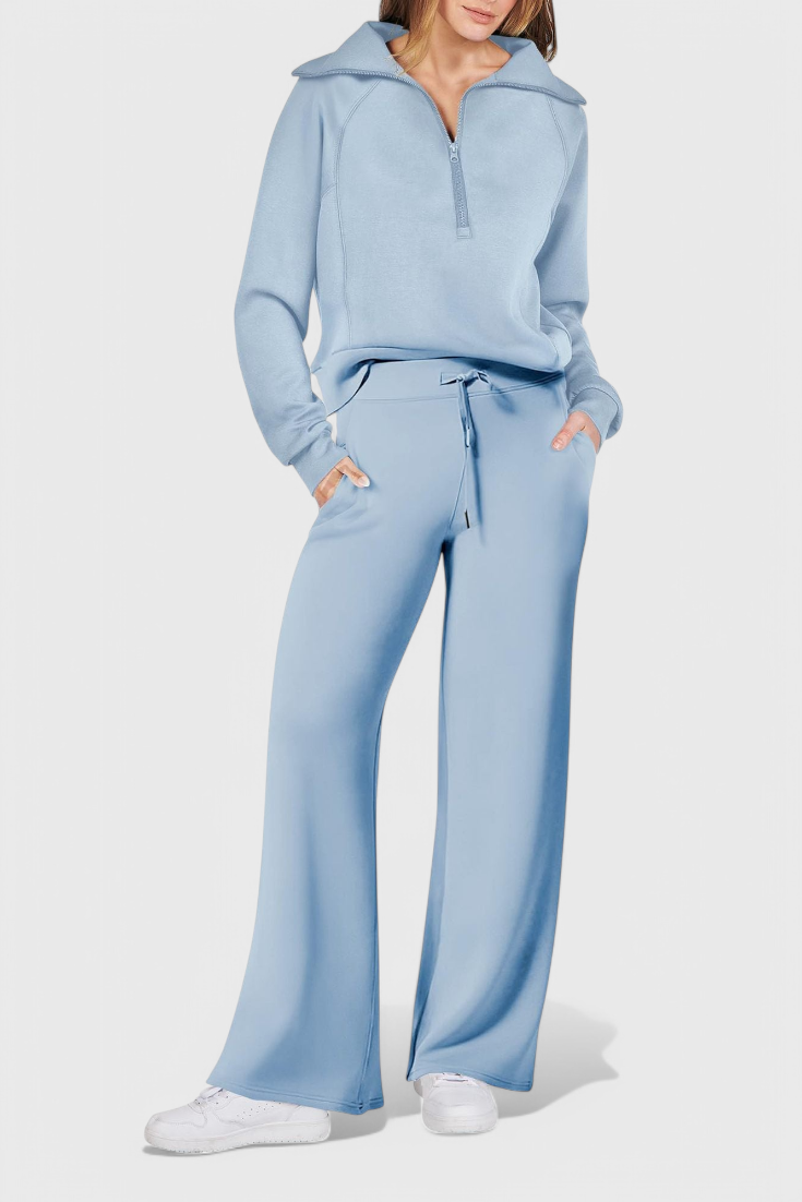 Two Piece Outfit Set Lightweight Casual Lounge Wear for Women