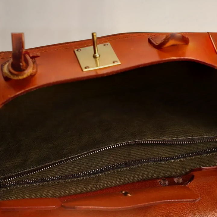Leather Weekend Bag - Top Grain Leather Travel Duffel