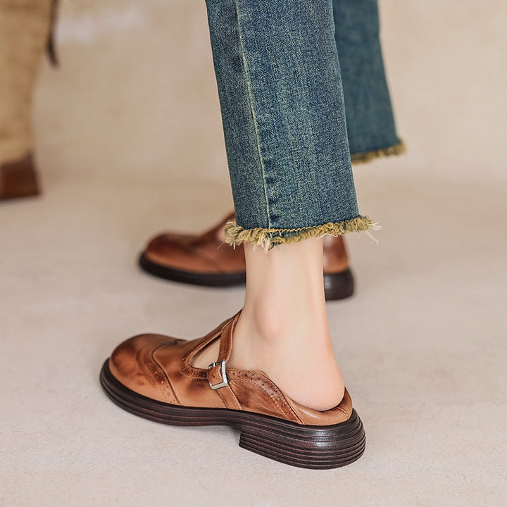 Mary Jane Flats for Women - Classic Strap Shoes