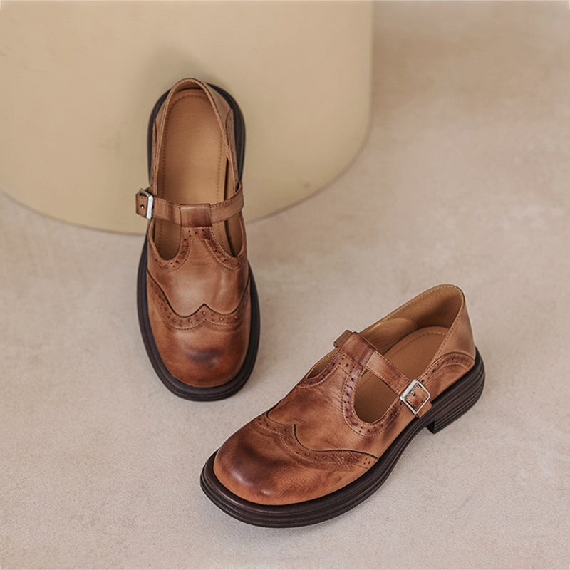 Mary Jane Flats for Women - Classic Strap Shoes