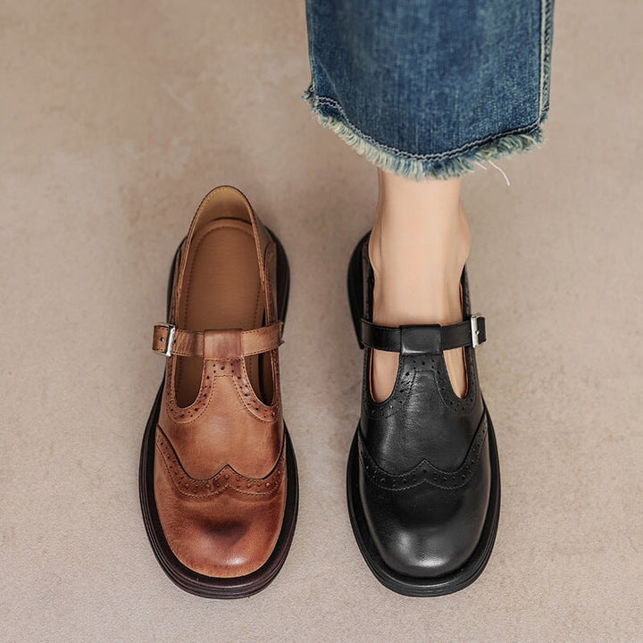 Mary Jane Flats for Women - Classic Strap Shoes