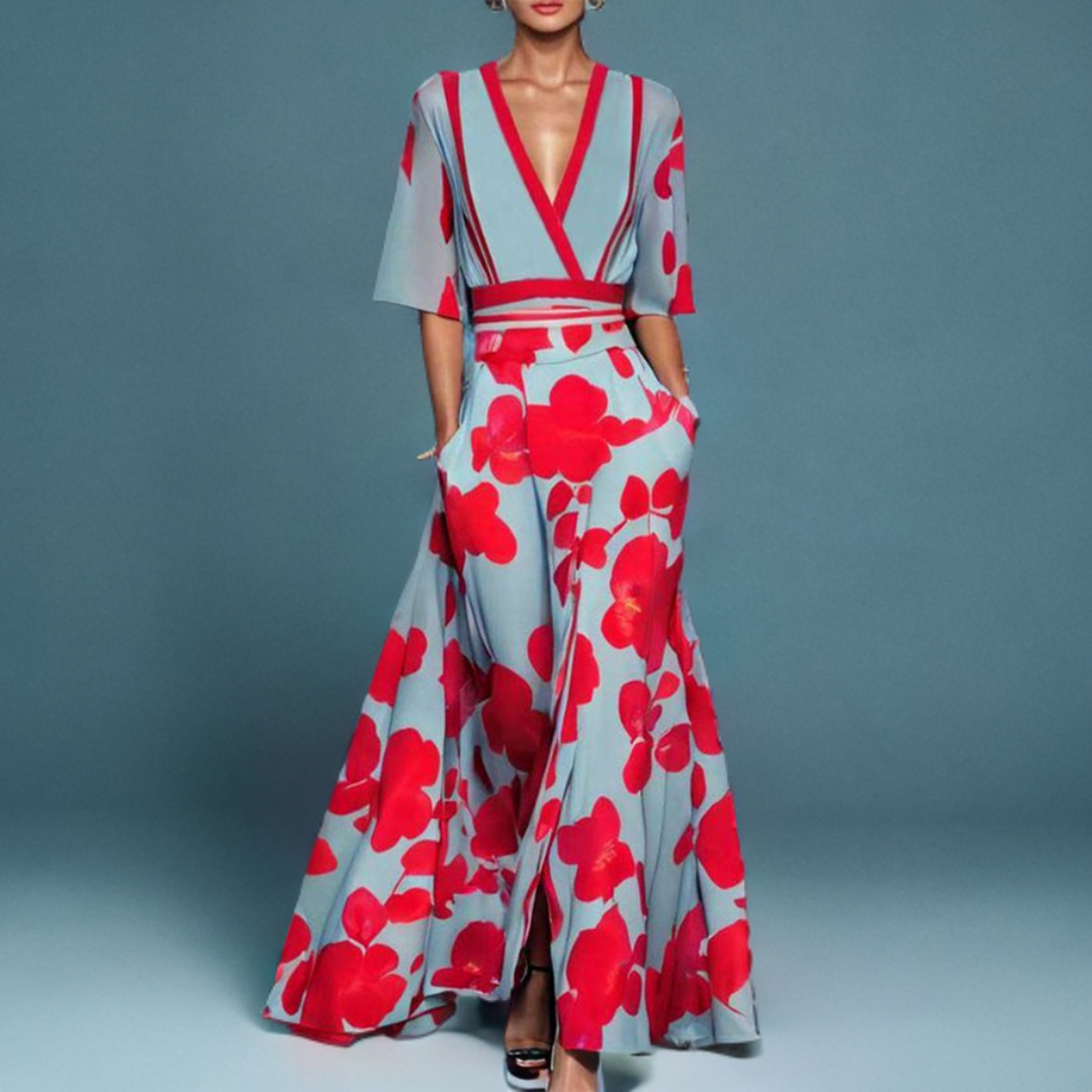 Floral Midi Dress for Women - Elegant Everyday Style