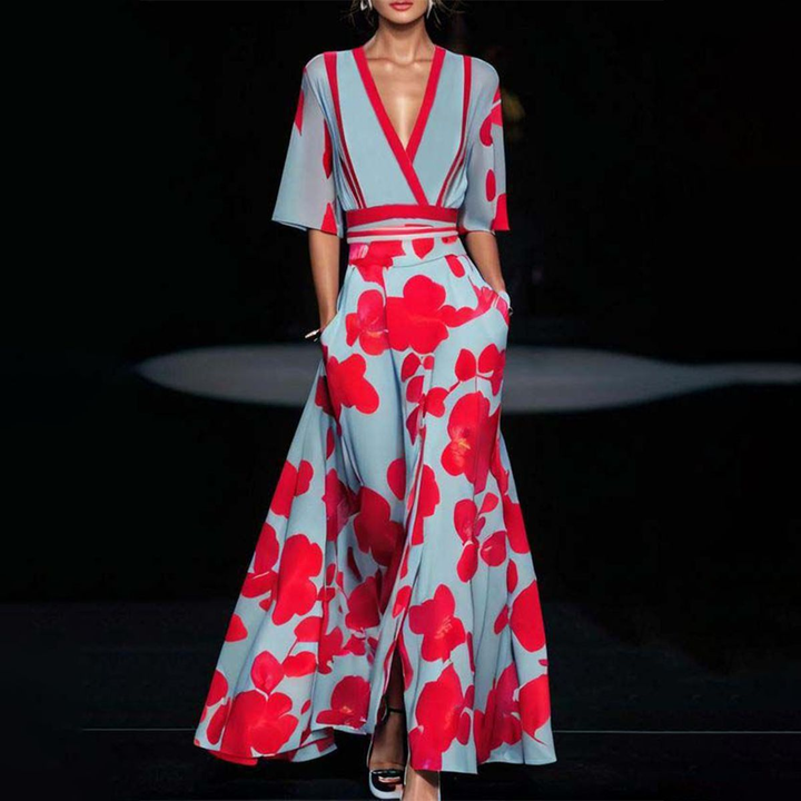 Floral Midi Dress for Women - Elegant Everyday Style