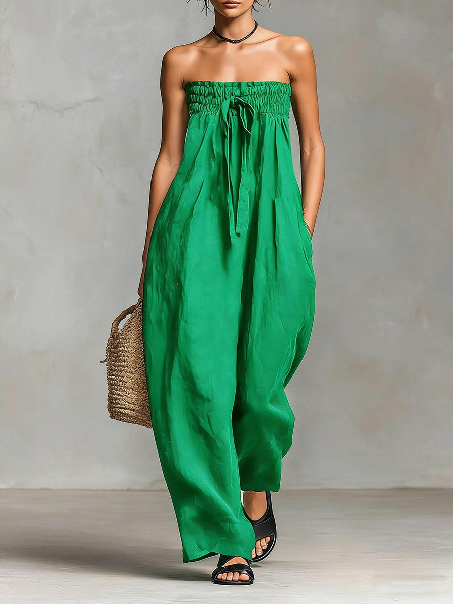 Strapless Maxi Dress | Flowing Elegant Summer Dress