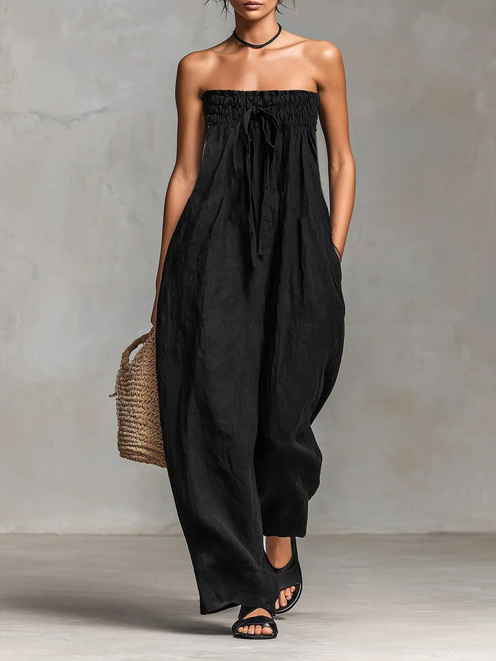 Strapless Maxi Dress | Flowing Elegant Summer Dress