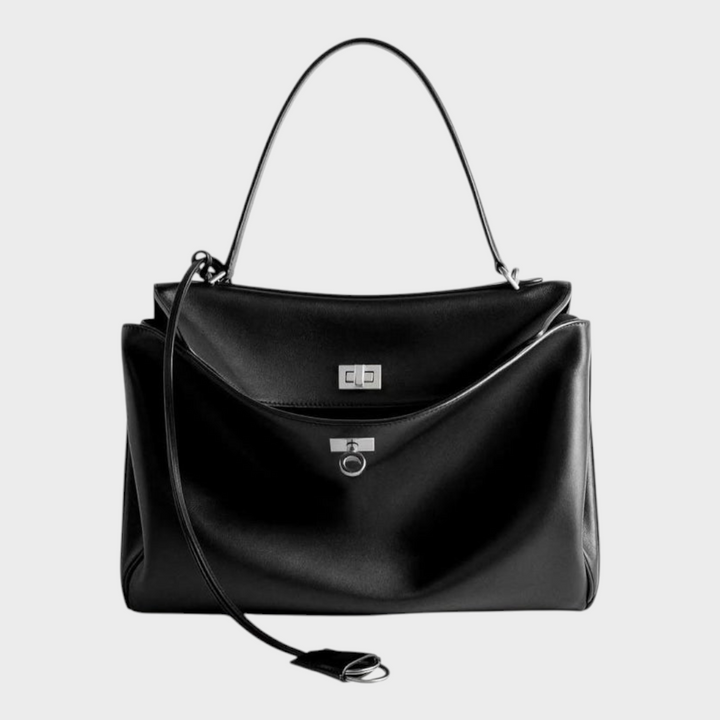 Leather Handbag Women - Minimalist Soft Genuine Leather Shoulder Bag