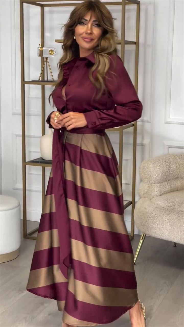 Striped Maxi Dress for Women | Timeless Long Dress