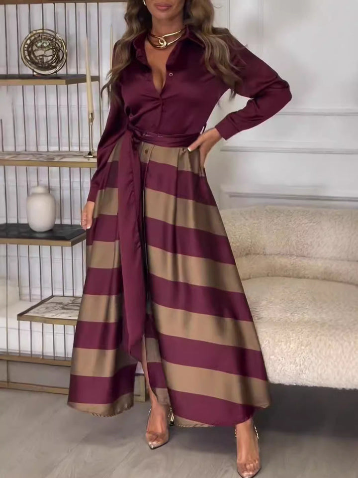 Striped Maxi Dress for Women | Timeless Long Dress