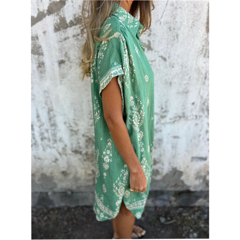 Vintage Boho Dress for Women | Relaxed Fit Midi Dress