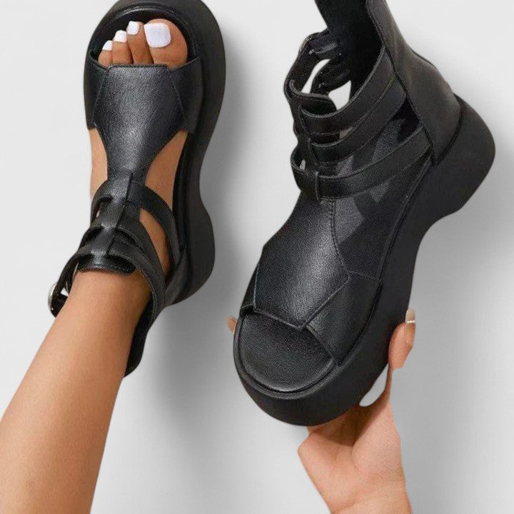 Orthopedic Platform Sandals with Arch Support for Women