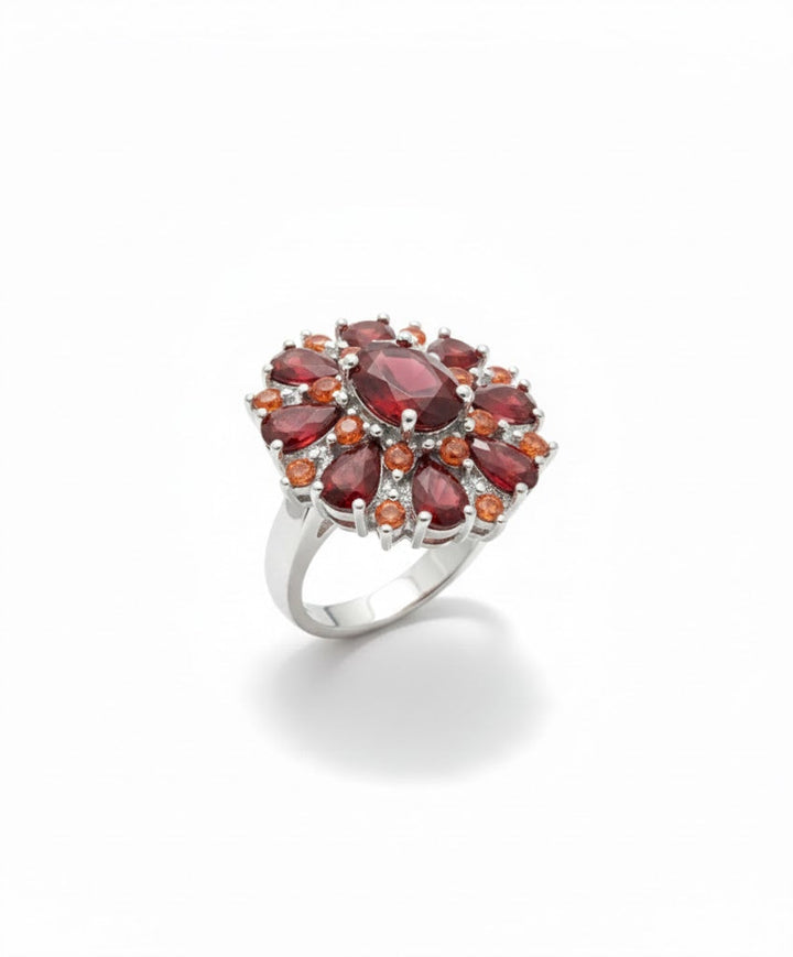 Gold Floral Ring for Women | Scarlet Petal Statement Ring