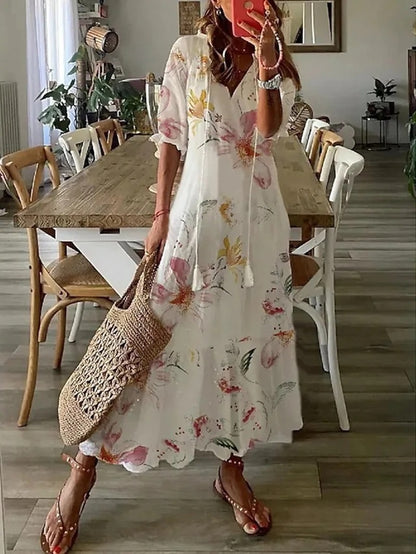 Boho Dress with Tummy Control for Women