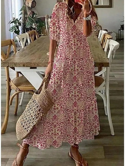 Boho Dress with Tummy Control for Women