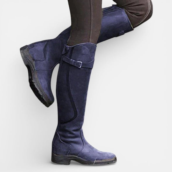 Orthopedic Tall Boots with Buckle Detail for Women